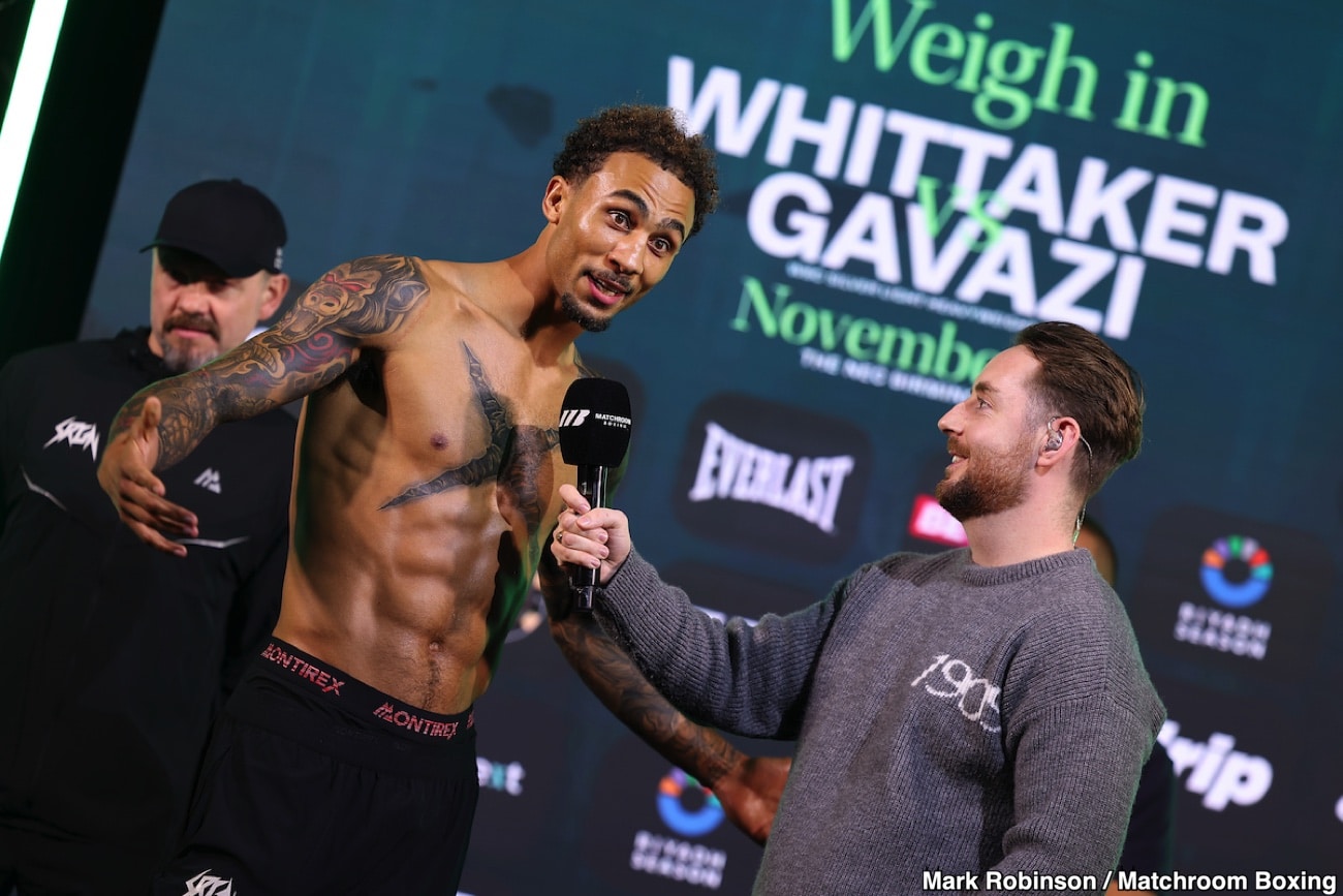 Image: Live Results: Whittaker vs. Gavazi - from Birmingham