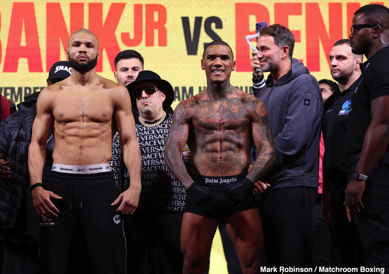 Image: Eubank Jr.’s Smooth Weigh-In Makes Hearn Joke About 157; Benn’s Shaky Appearance Raises Fears of Another Late-Round Mauling