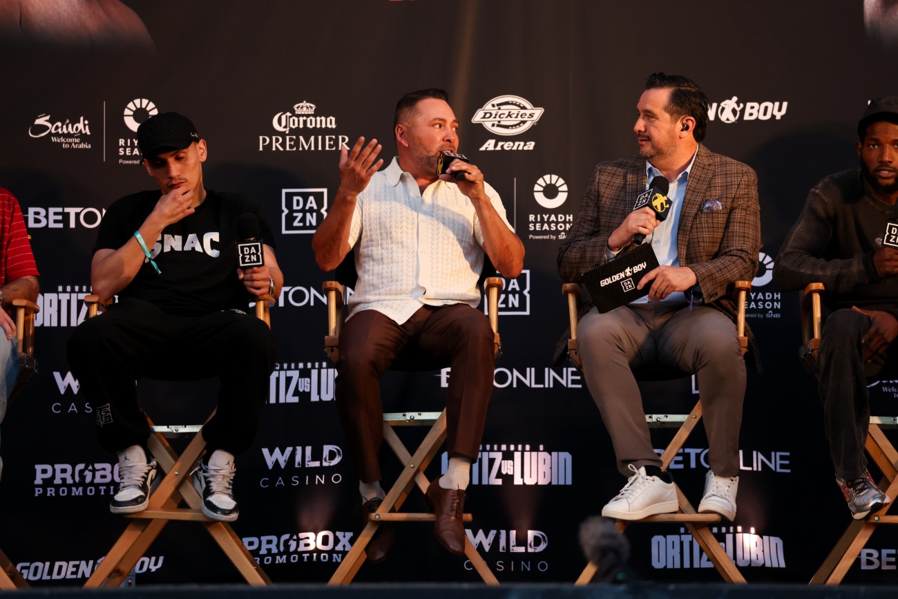 Image: Oscar De La Hoya Says He “1000%” Wants Vergil Ortiz Jr. vs. Jaron ‘Boots’ Ennis in 2026 — But Warns Fight Hinges on Ortiz Beating Erickson Lubin First