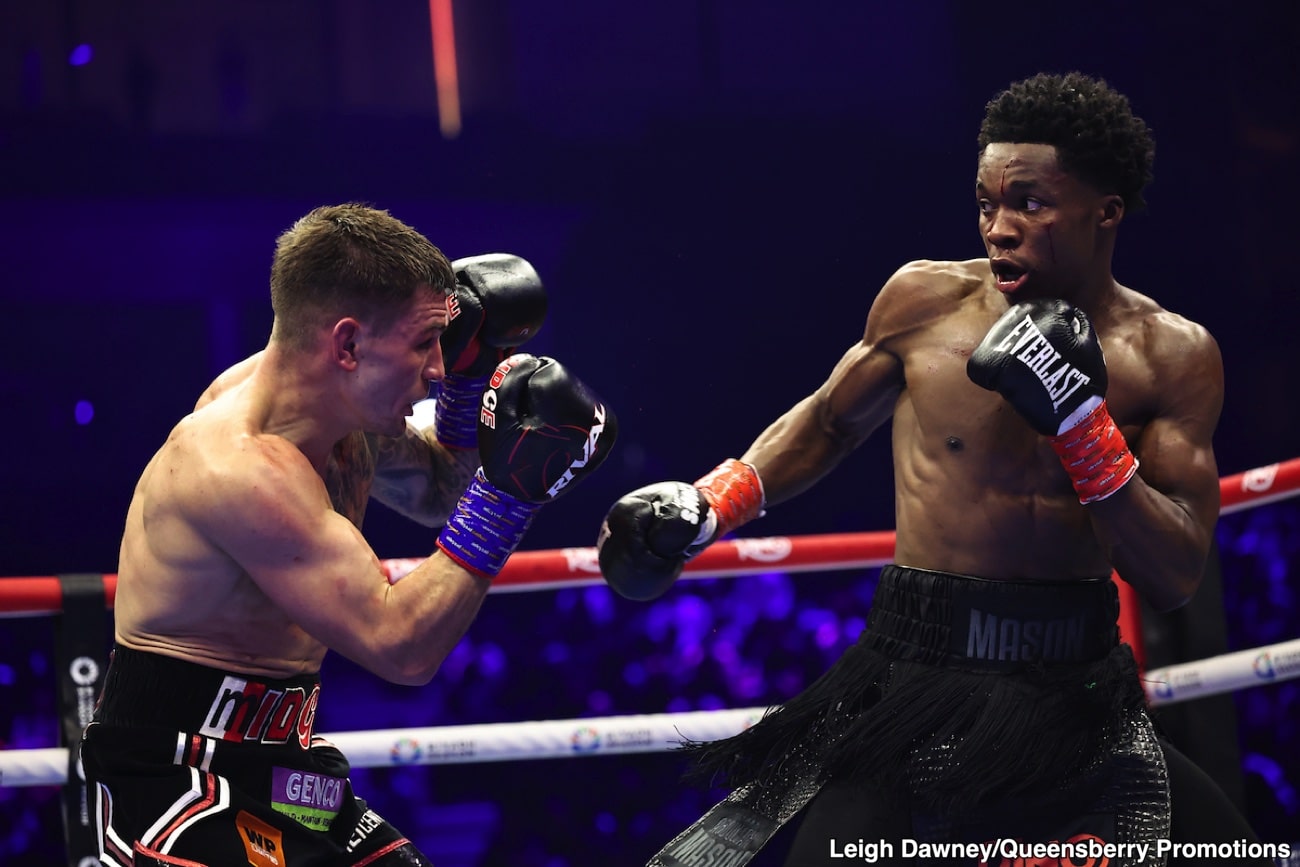 Image: Boxing Results: Abdullah Mason Survives Savage Noakes Assault to Win the Vacant WBO Lightweight Title in Riyadh