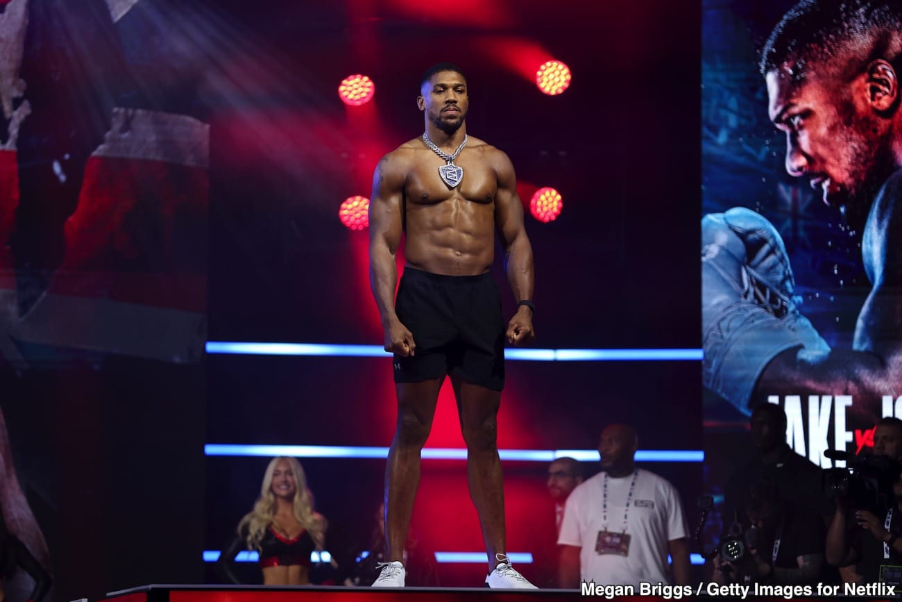 Image: Anthony Joshua ranked #2 despite thin recent resume