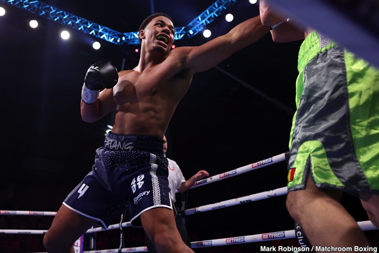 PICTURES: Boxing results: Leo Atang stops Amine Boucetta with three points