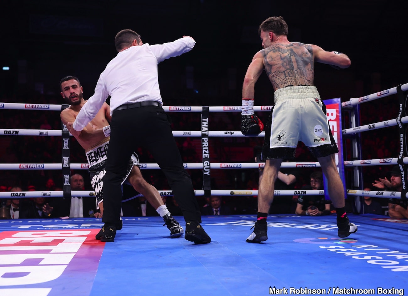 Image: Boxing results: Josh Padley beats Jaouad Belmehdi in two