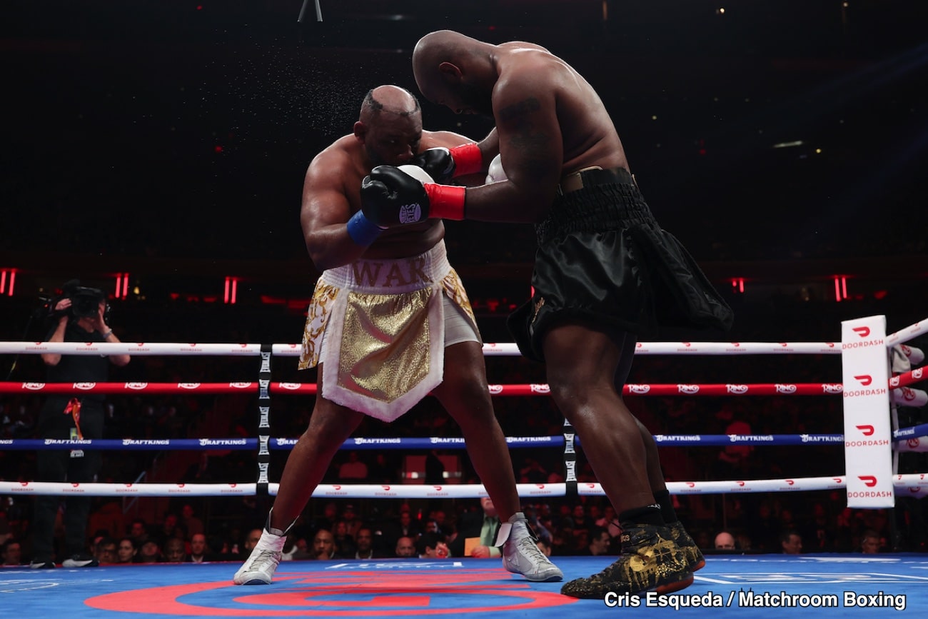 PICTURES: Boxing results: Jarrell Miller defeats Kingsley Ibeh in split decision