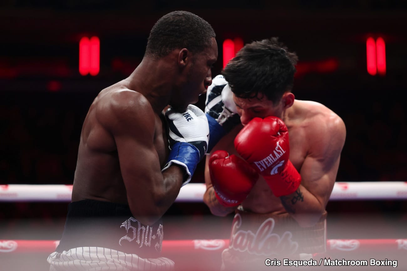 Picture: Boxing results: Bruce Carrington KOs Castro in the ninth round
