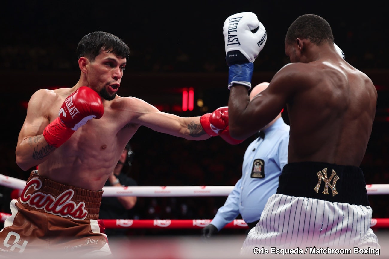 Picture: Boxing results: Bruce Carrington KOs Castro in the ninth round