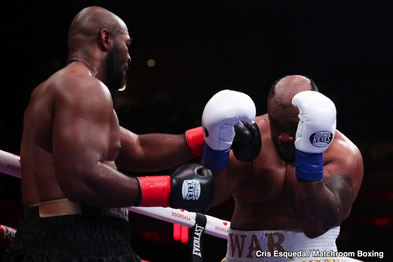 PICTURES: Boxing results: Jarrell Miller defeats Kingsley Ibeh in split decision