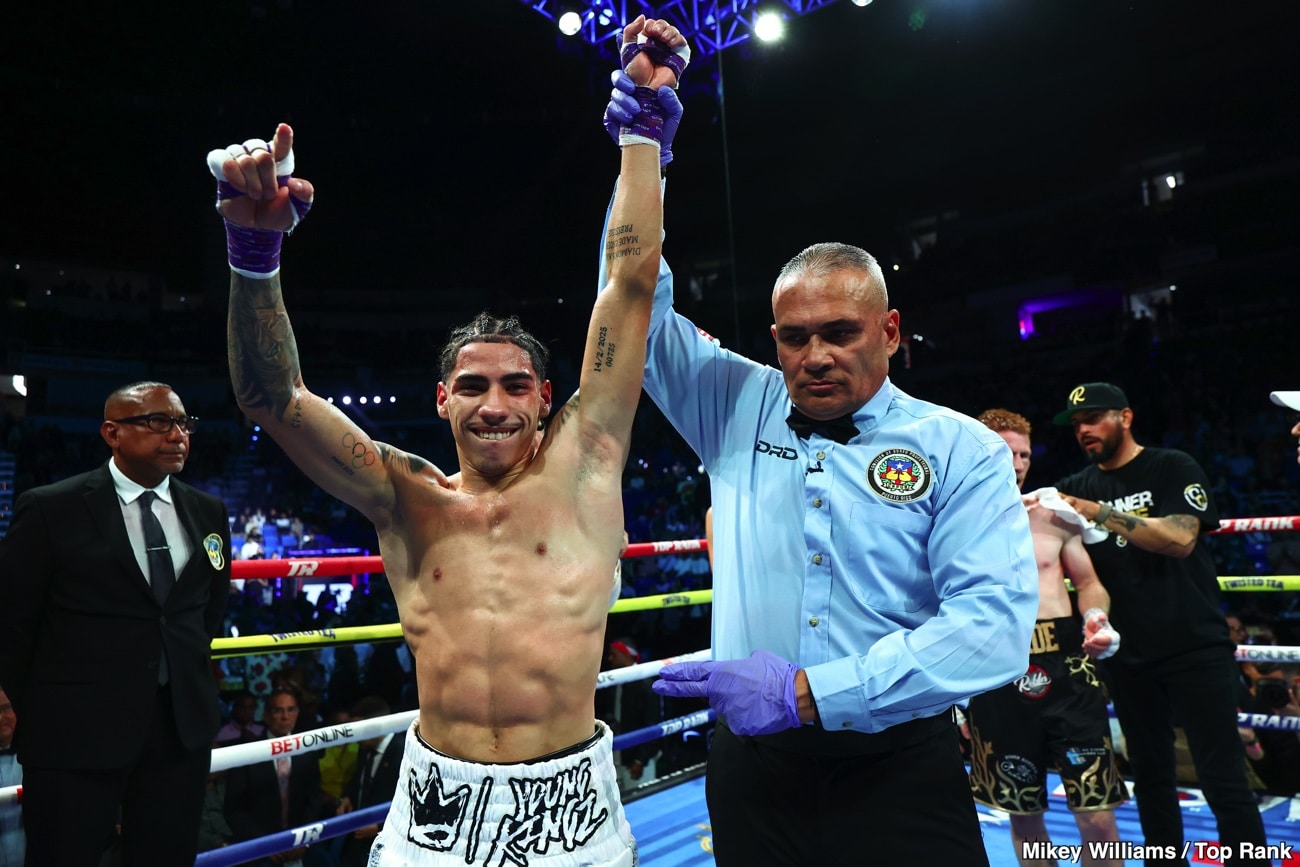 PICTURES: Boxing results: Xander Zayas unifies titles by pinning Abass Baraou