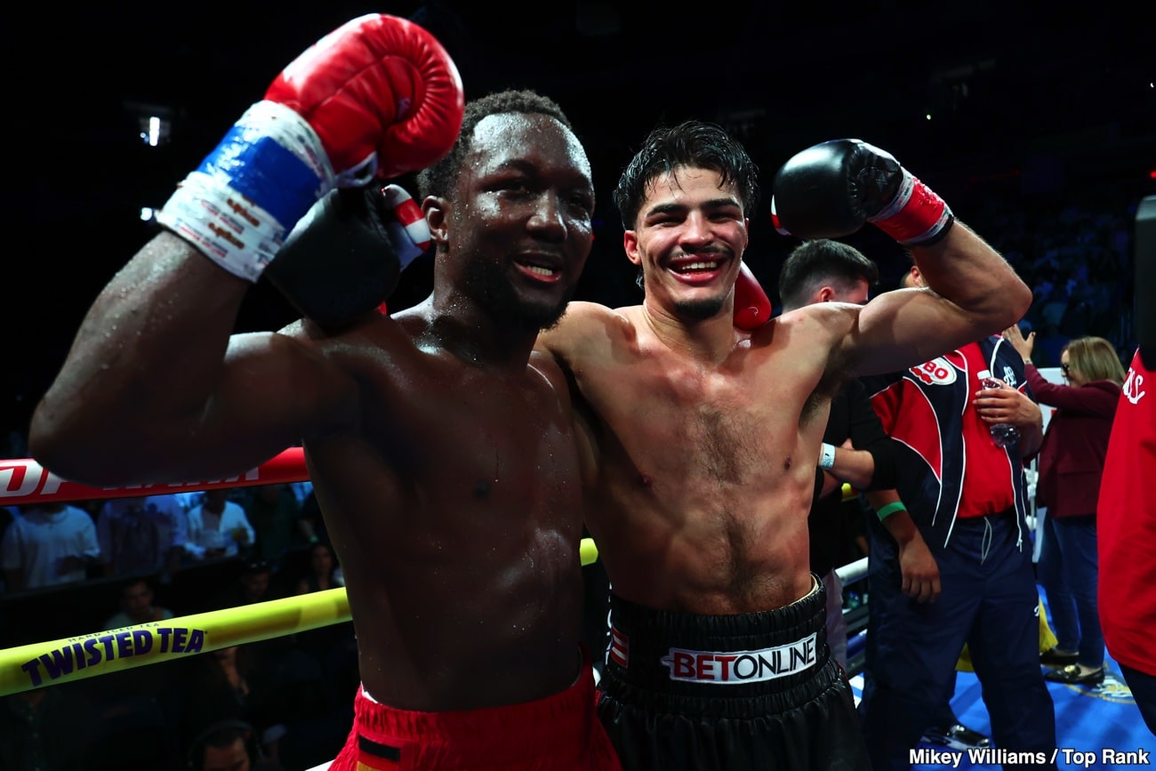 PICTURES: Boxing results: Xander Zayas unifies titles by pinning Abass Baraou
