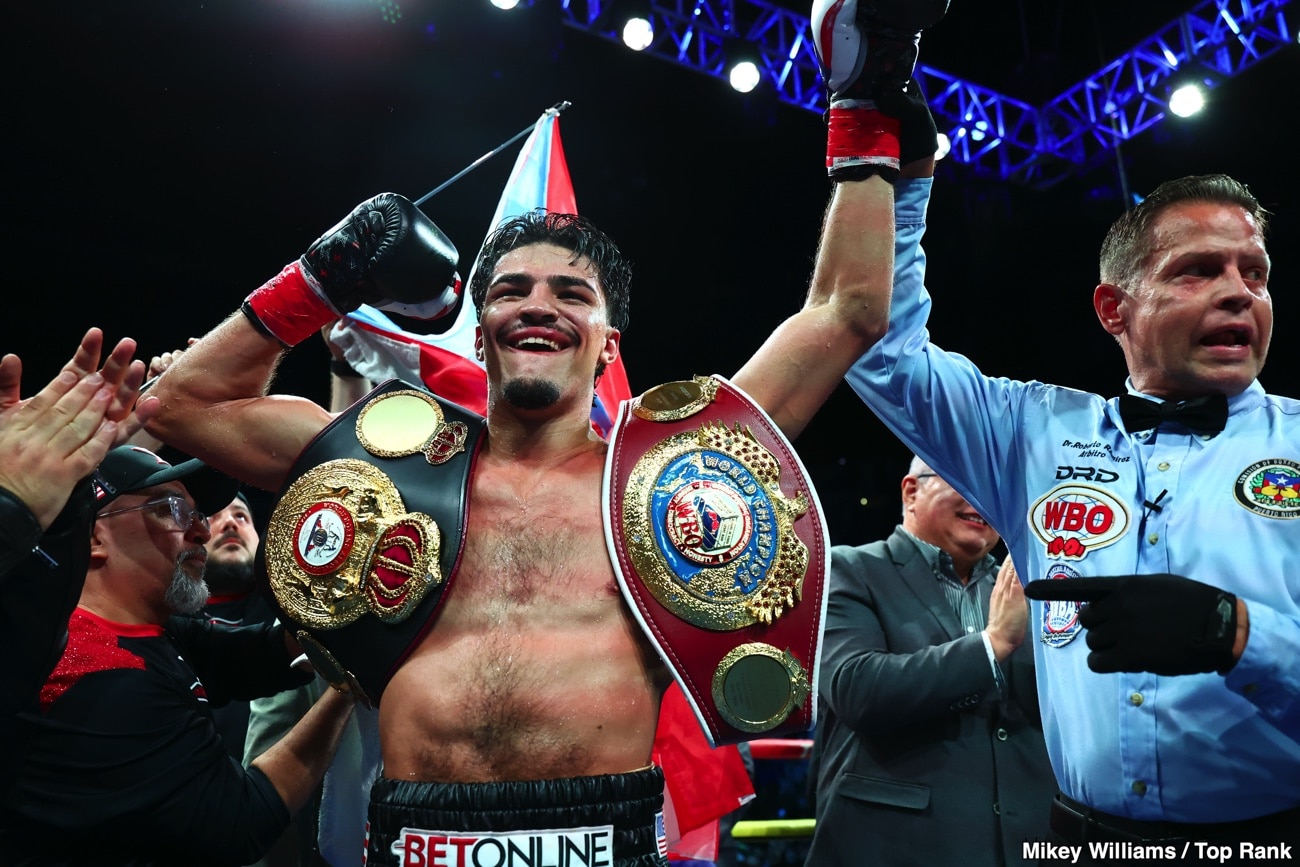 PICTURES: Boxing results: Xander Zayas unifies titles by pinning Abass Baraou