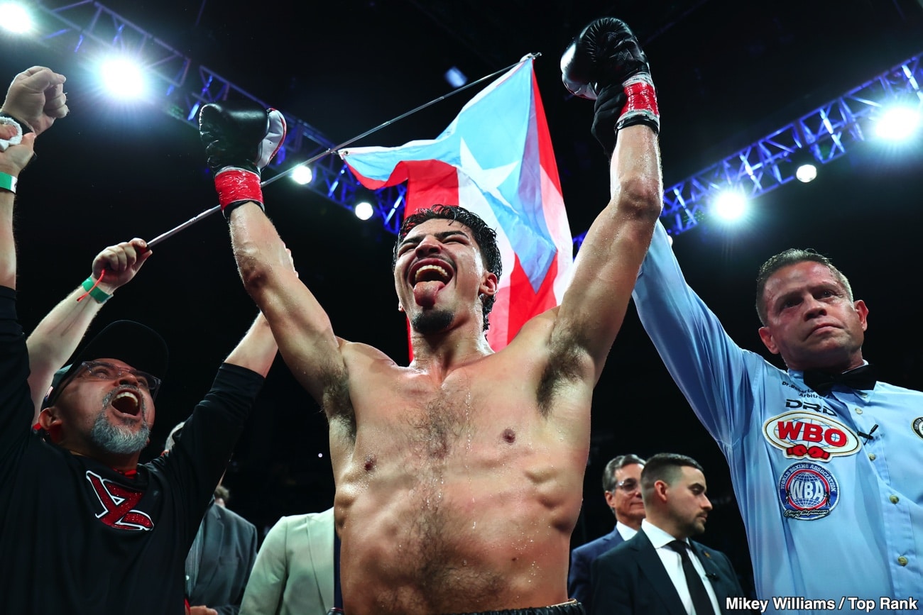 PICTURES: Boxing results: Xander Zayas unifies titles by pinning Abass Baraou