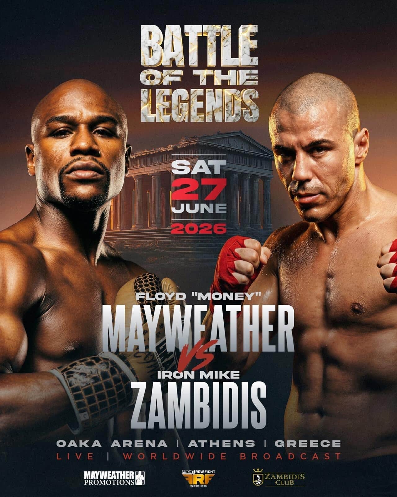 Image: Floyd Mayweather plans Athens return against Zambidis in June exhibition bout