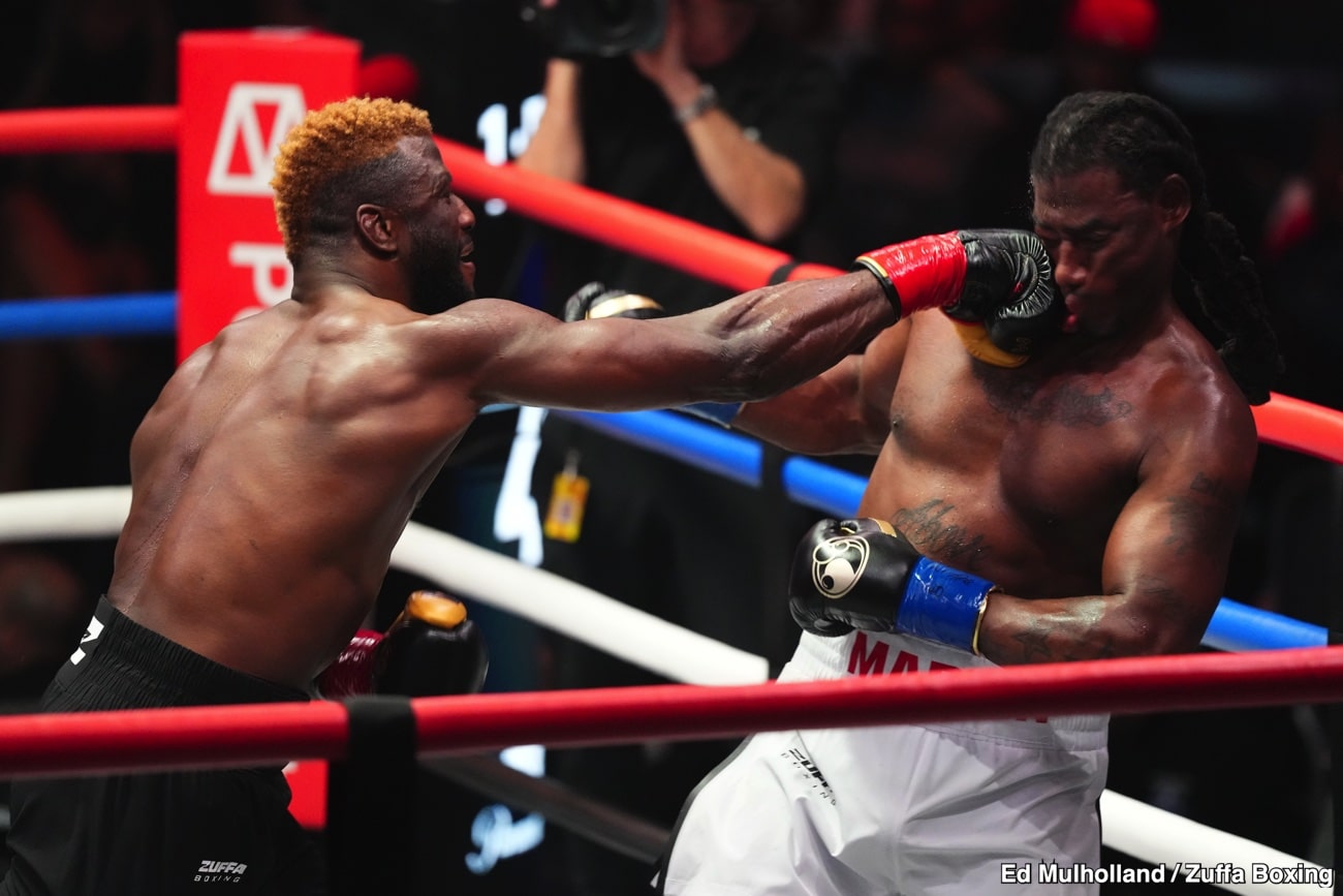 Image: Efe Ajagba Drops and Stops Charles Martin in Four