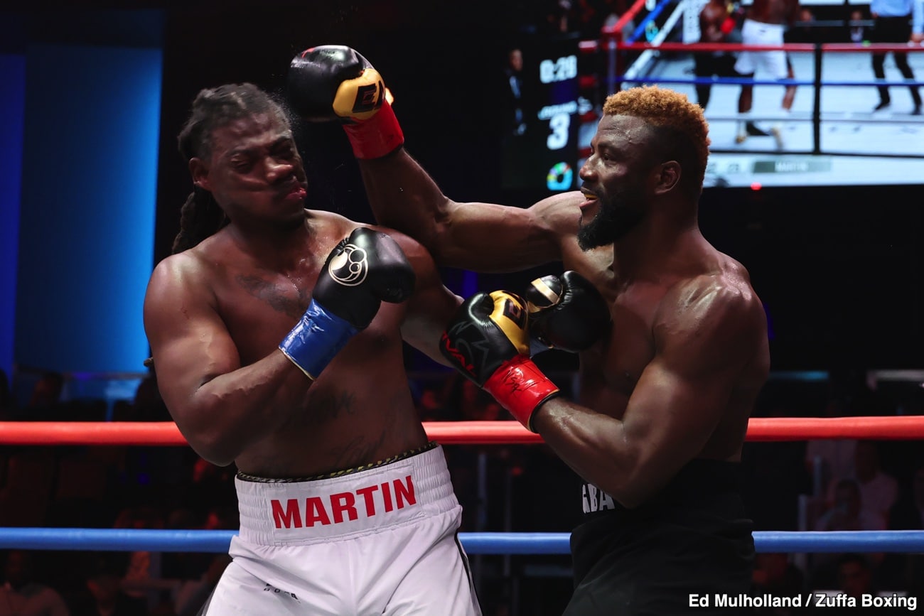 Image: Efe Ajagba Drops and Stops Charles Martin in Four