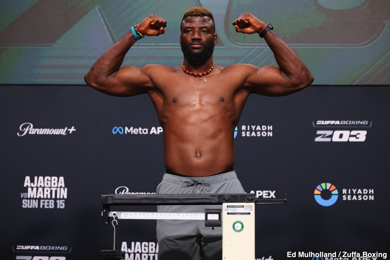 Image: Zuffa Boxing 3: Ajagba Meets Martin in Crucial Heavyweight Test Sunday