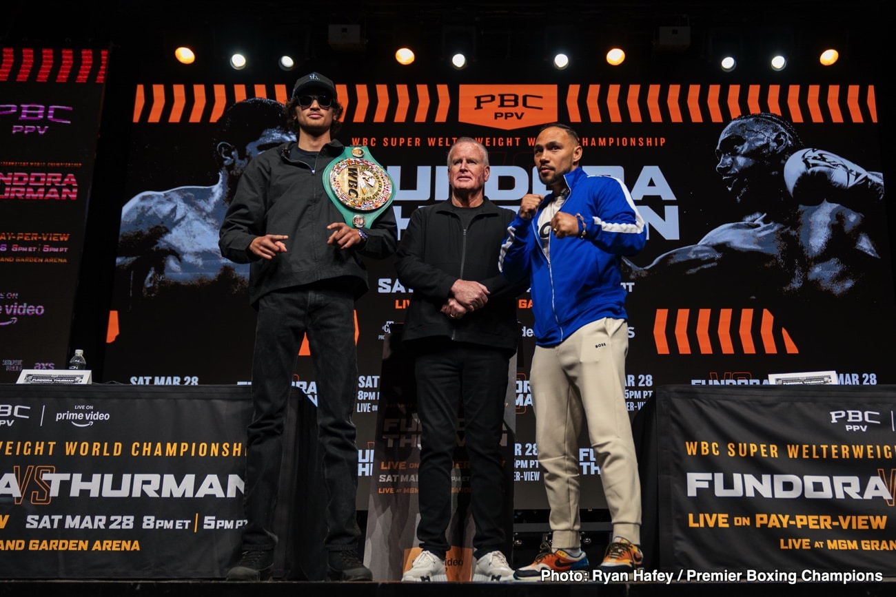 Image: Keith Thurman Embraces Gatekeeper Role Ahead of Sebastian Fundora Title Fight