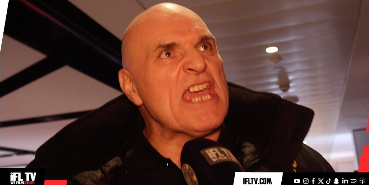 Image: John Fury erupts at Carl Froch ahead of Tyson Fury comeback press conference