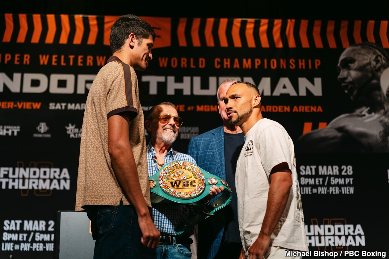 Image: Keith Thurman the salesman selling a Spence fight that passed him by