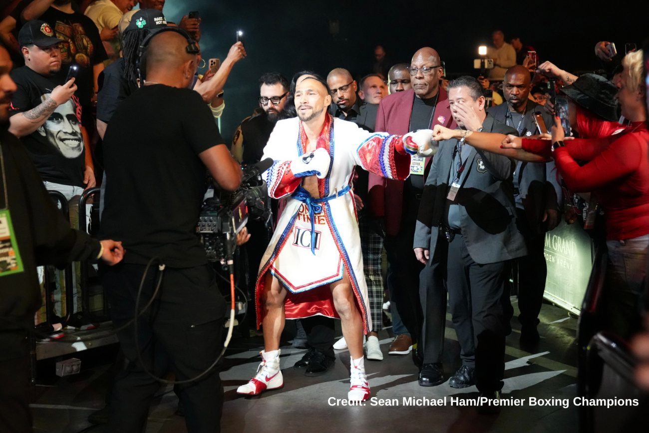 Image: The real issue: Keith Thurman won’t accept smaller paydays