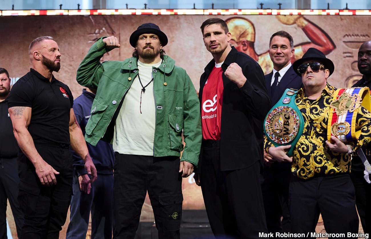 Image: Oleksandr Usyk says he feels no pressure vs Rico Verhoeven