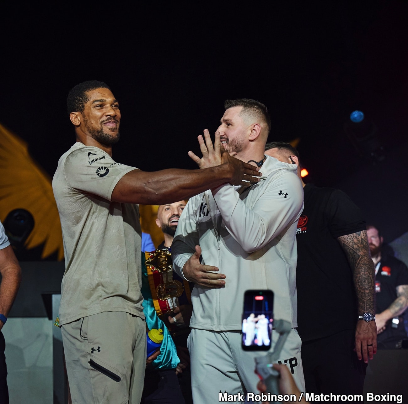 Photo: Rick Reeno Says Anthony Joshua Is Facing The Unknown Heavyweight Grandfather In Kristian Prenga