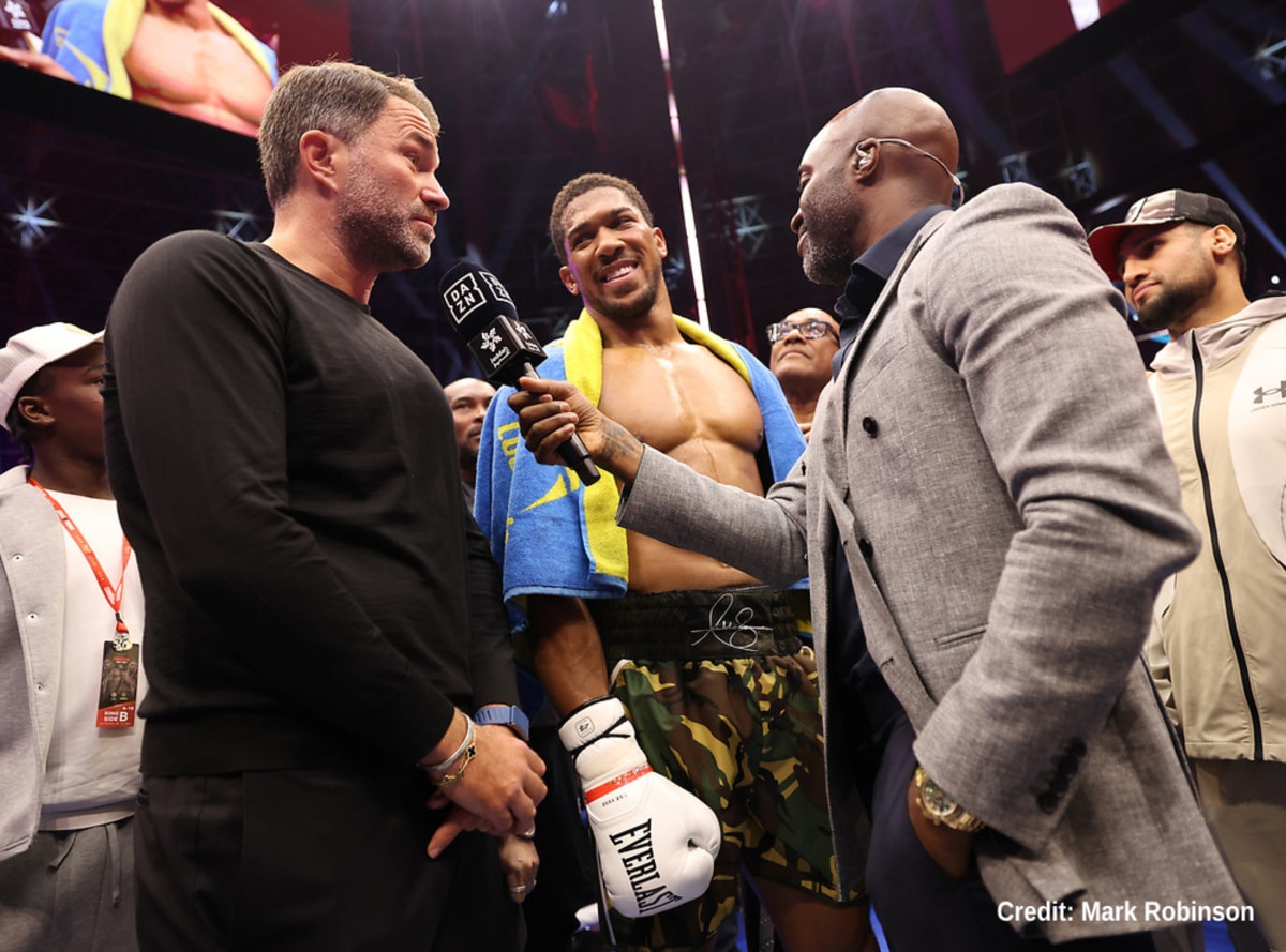Eddie Hearn Thought Anthony Joshuas Career Was Over