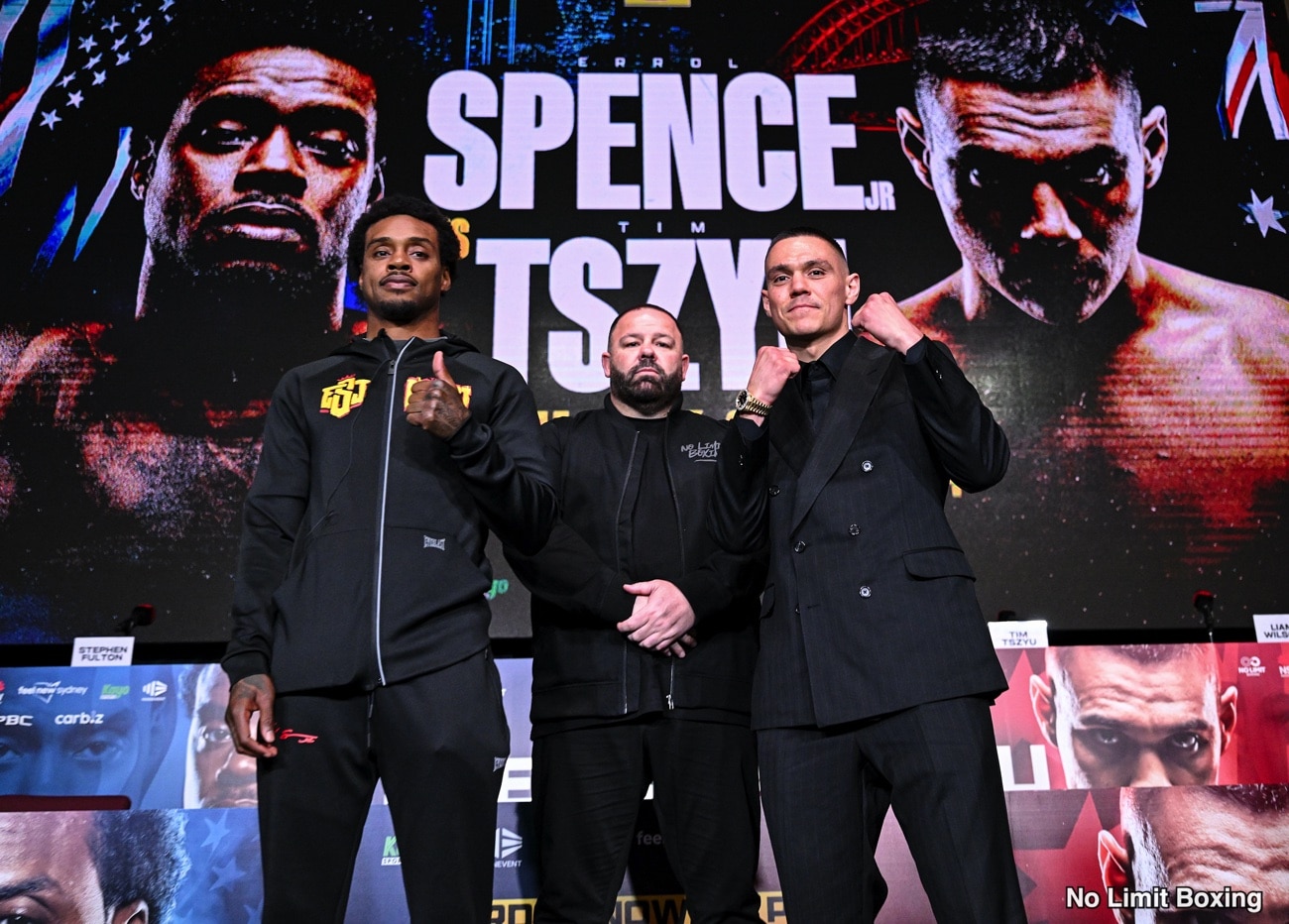 Photo: Errol Spence Jr. Predicts Quick Finish As Tim Tszyu Aims For Career-Defining Victory