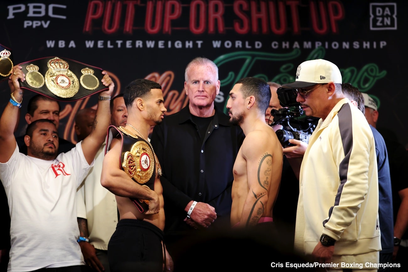 Image: WBA Welterweight Title Clash Rolly Romero vs Teofimo Lopez