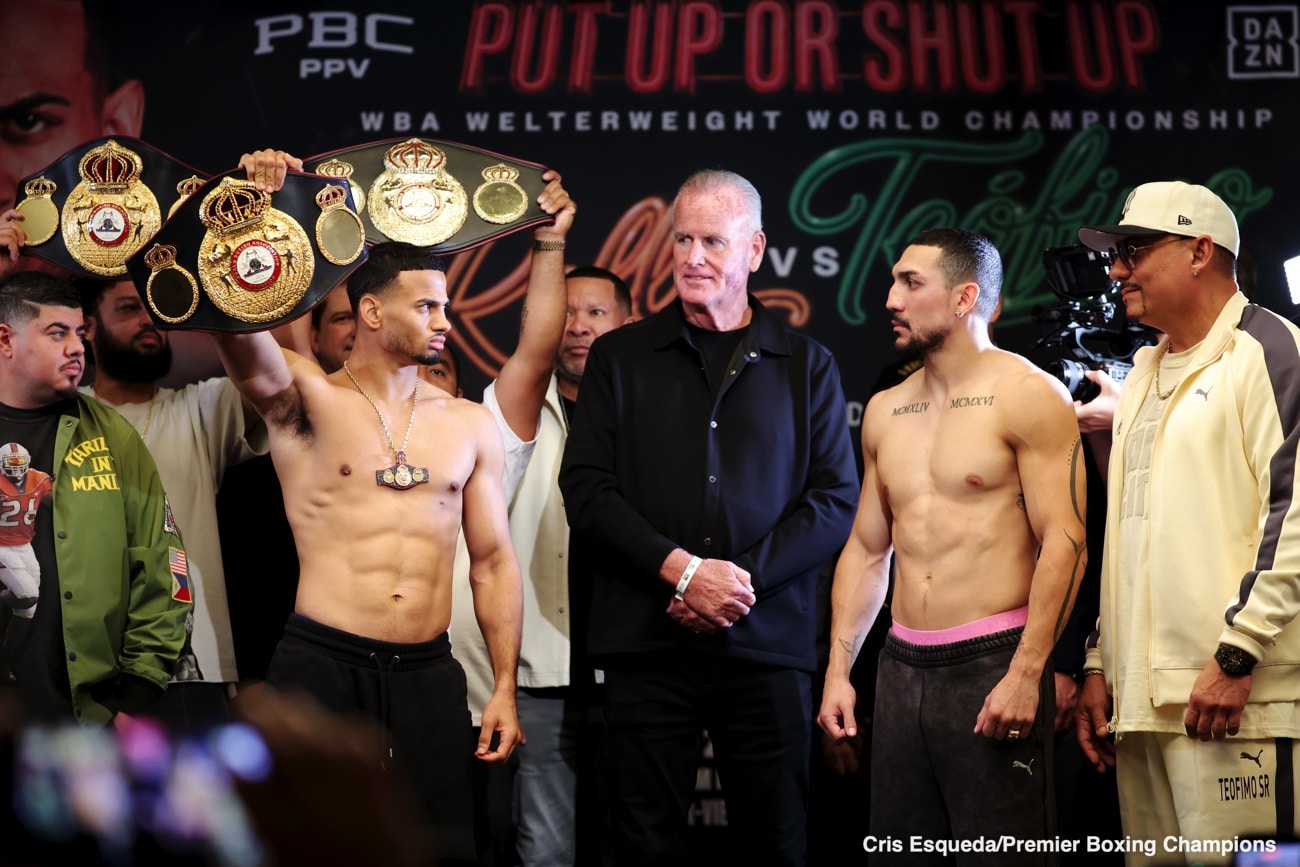 Image: WBA Welterweight Title Clash Rolly Romero vs Teofimo Lopez