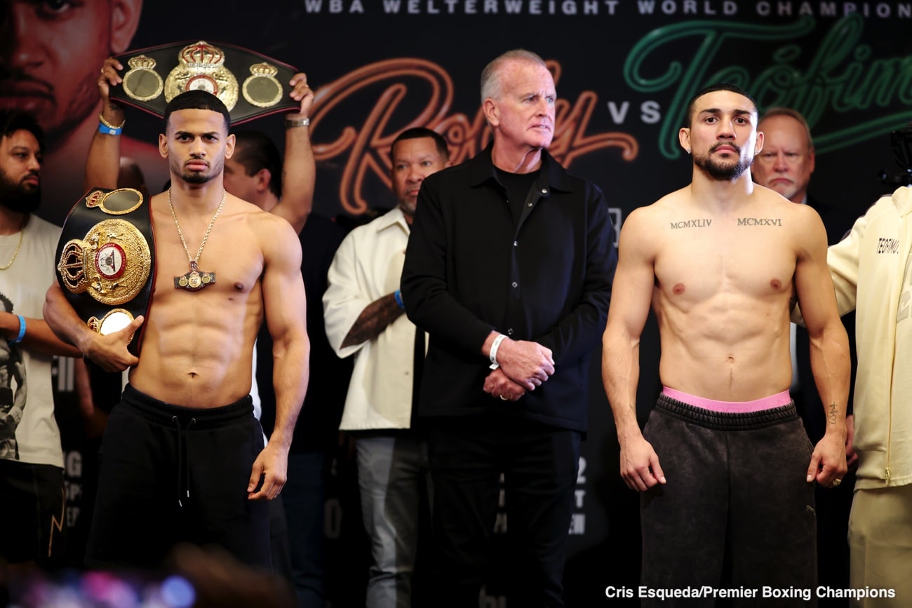 Image: WBA Welterweight Title Clash Rolly Romero vs Teofimo Lopez