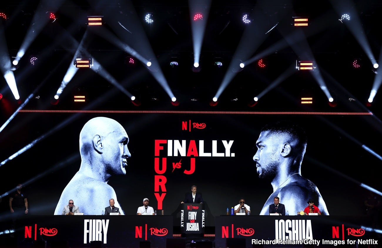 Anthony Joshua Sacrifices Millions For Tyson Fury Fight