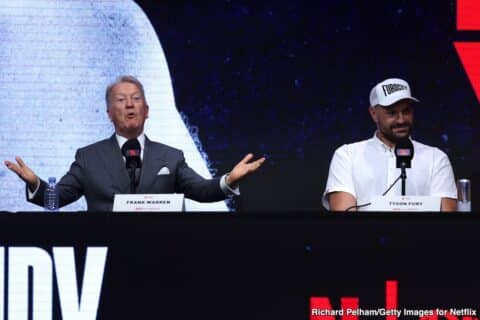 Image: Frank Warren Questions Anthony Joshua’s Chin Against Tyson Fury