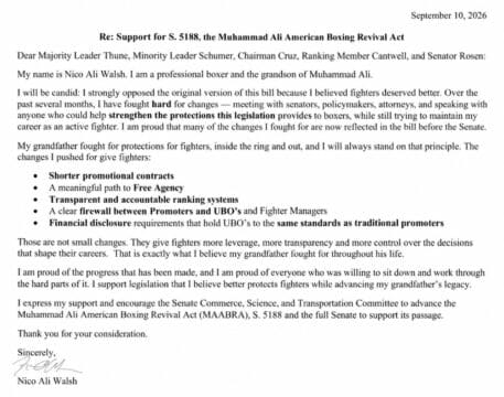 Image: Chris Mannix Blasts Nico Ali Walsh’s Boxing Bill Support