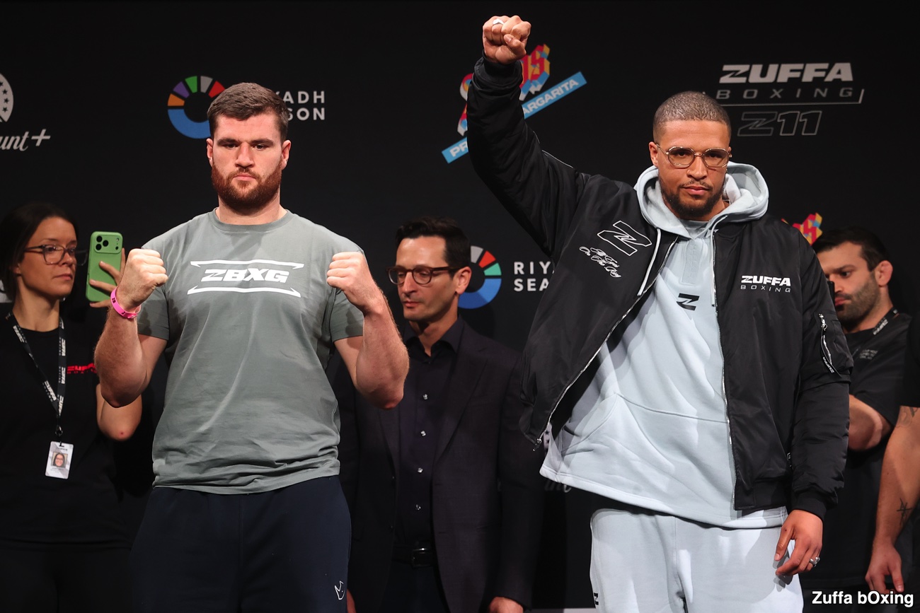 Image: Johnny Fisher Weighs 243 Pounds for Michael Pirotton Fight at Zuffa Boxing 11