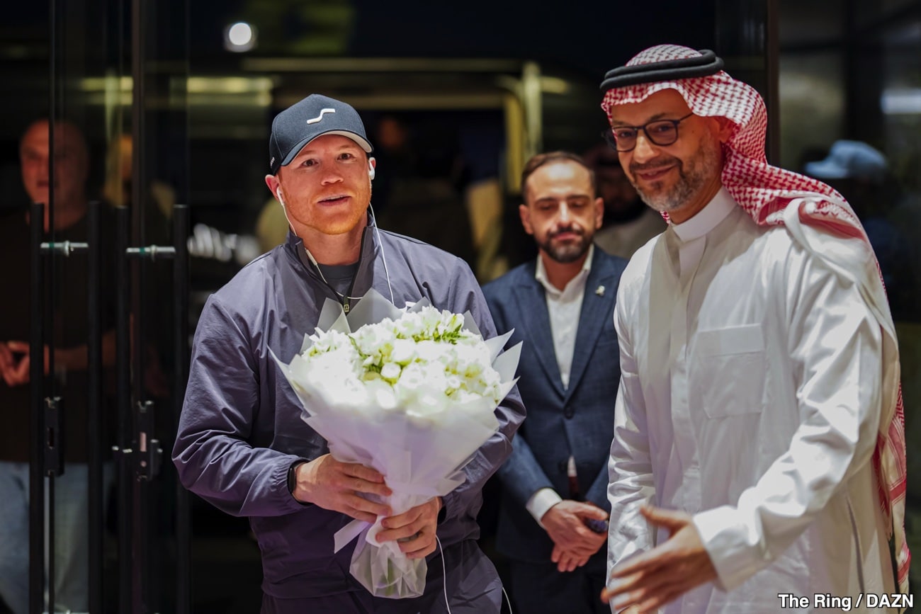 Canelo Arrives in Riyadh for Mbilli Fight: Start Time, Ring Walks and DAZN PPV