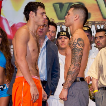 BOXING: Julio Cesar Chavez Jr. vs Bryan Vera Weigh-In