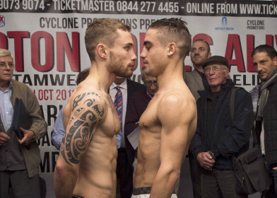 Cyclone Promotions present Carl Frampton Weigh in at The Europa Hotel, Belfast before his IBF Super Bantamweight World Title Eliminator fight against Jeremy Parodi at The Odyssey Arena.