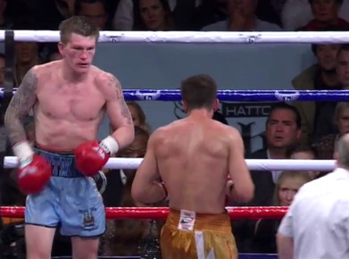 Image: Hatton's trainer says the noise was too loud for him to give instructions