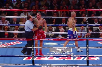 Image: Cotto was on his way to being stopped by Margarito when the fight was halted